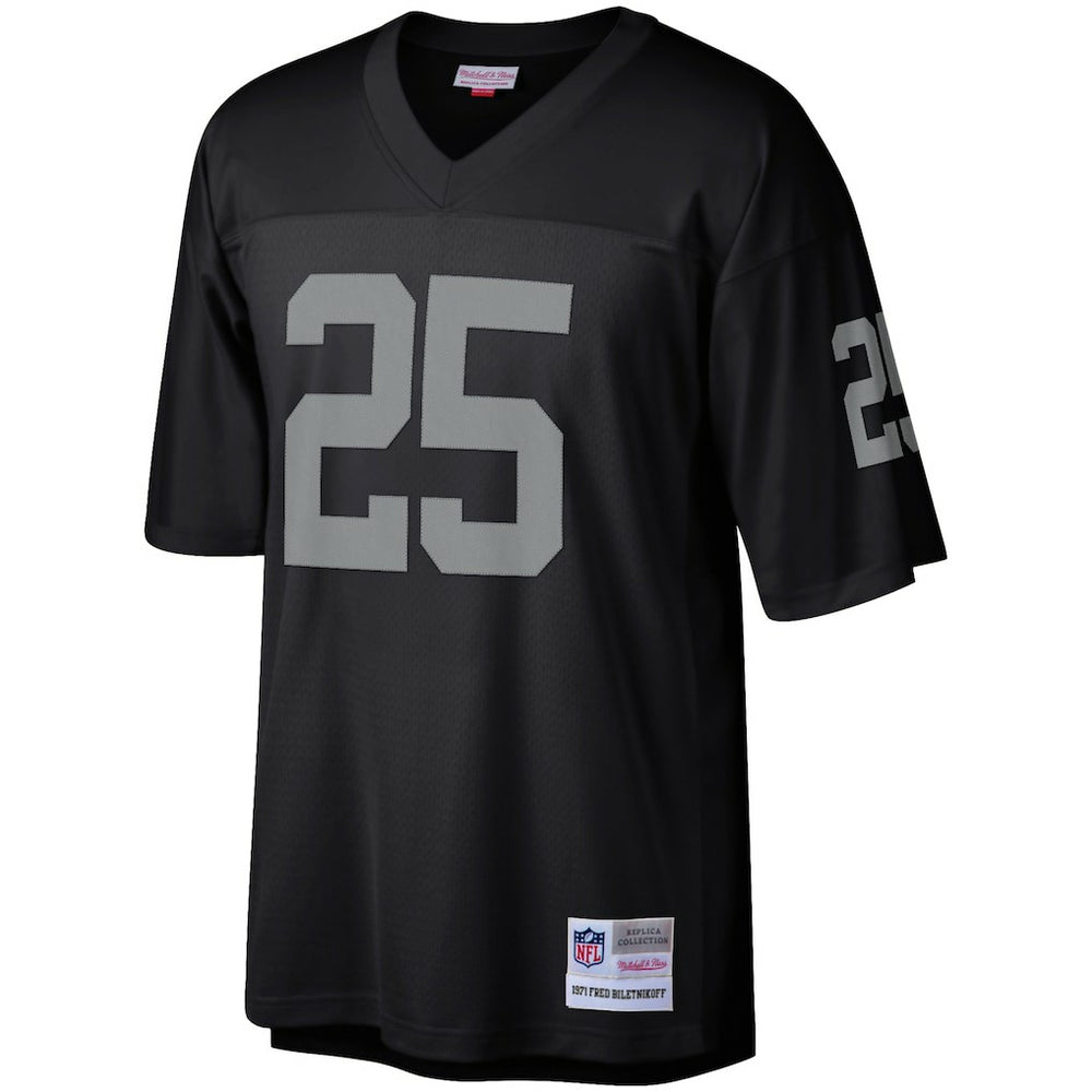 Fred Biletnikoff Las Vegas Raiders Retired Player Legacy Replica Jersey - Black Jerseys