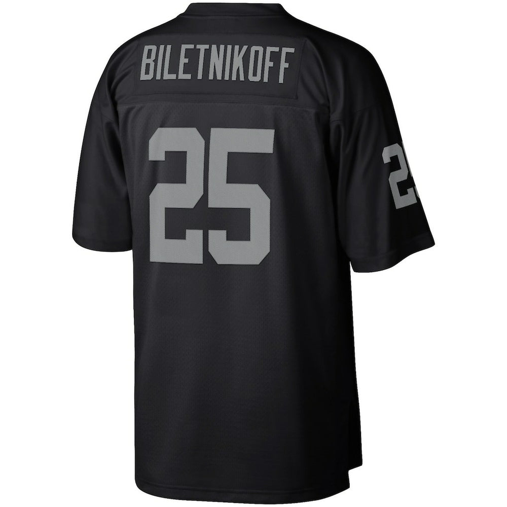 Fred Biletnikoff Las Vegas Raiders Retired Player Legacy Replica Jersey - Black Jerseys