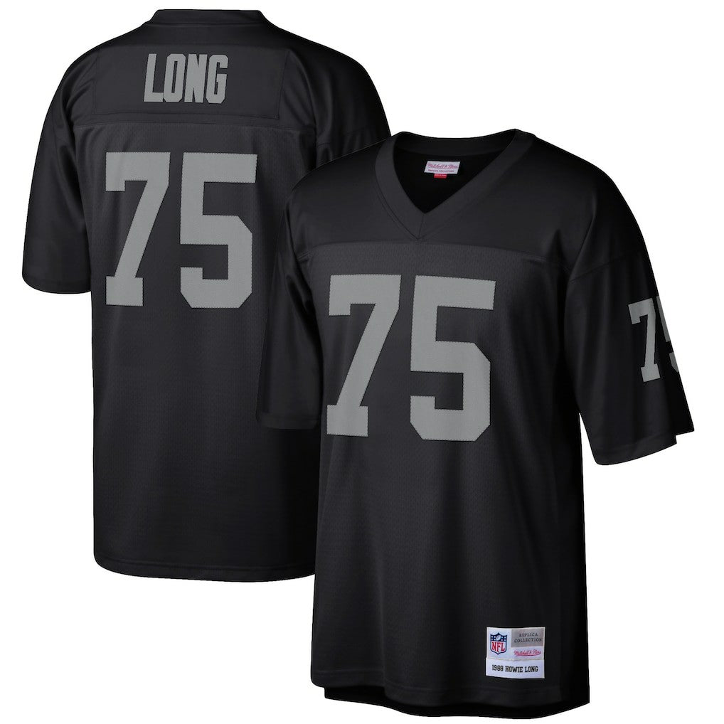 Howie Long Las Vegas Raiders Retired Player Legacy Replica Jersey - Black Jerseys