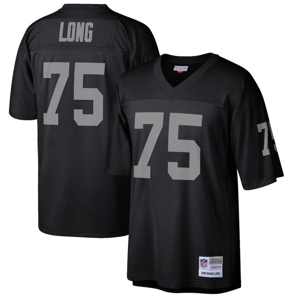 Howie Long Las Vegas Raiders Retired Player Legacy Replica Jersey - Black Jerseys