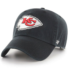 47 Brand Kansas City Chiefs New Clean Up Adjustable Hat - Black Hats
