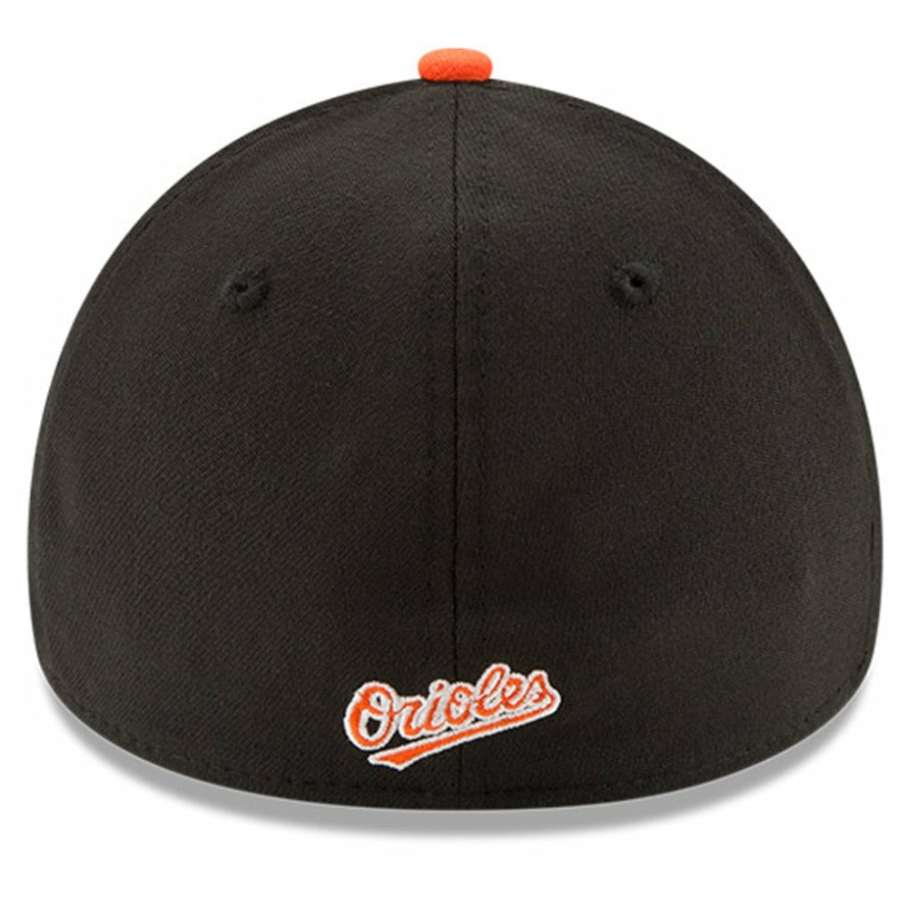 New Era Baltimore Orioles MLB Team Classic Logo 39THIRTY Flex Hat - White/Orange Hats