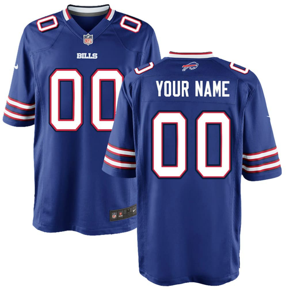 Buffalo Bills Youth Custom Game Jersey - Royal Jerseys