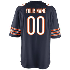 Chicago Bears Youth Custom Game Jersey - Navy Jerseys