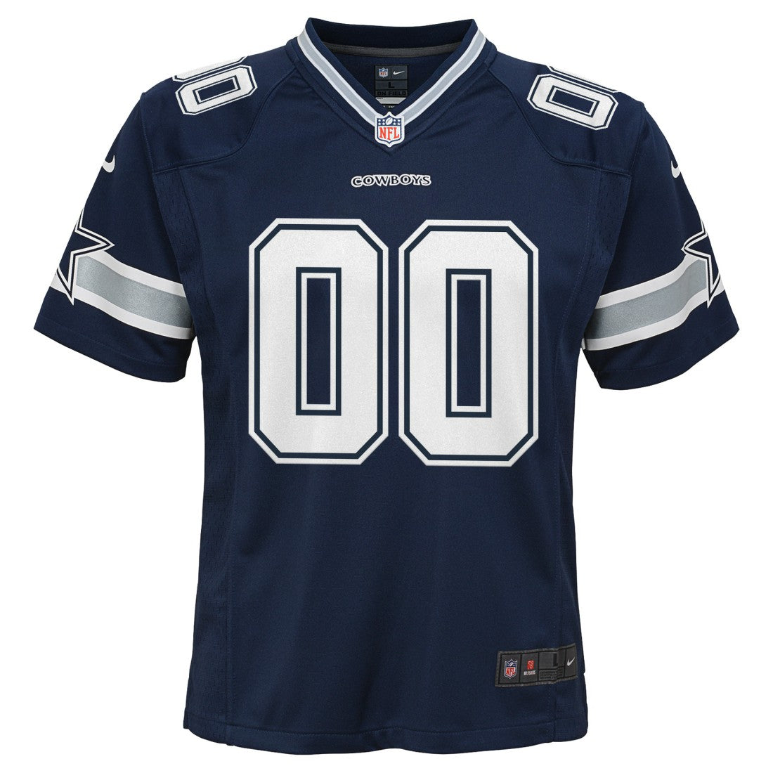 Dallas Cowboys Youth Custom Game Jersey - Navy Jerseys