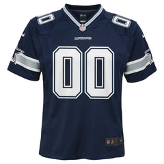 Dallas Cowboys Youth Custom Game Jersey - Navy Jerseys