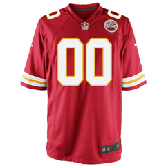 Kansas City Chiefs Youth Custom Game Jersey - Red Jerseys