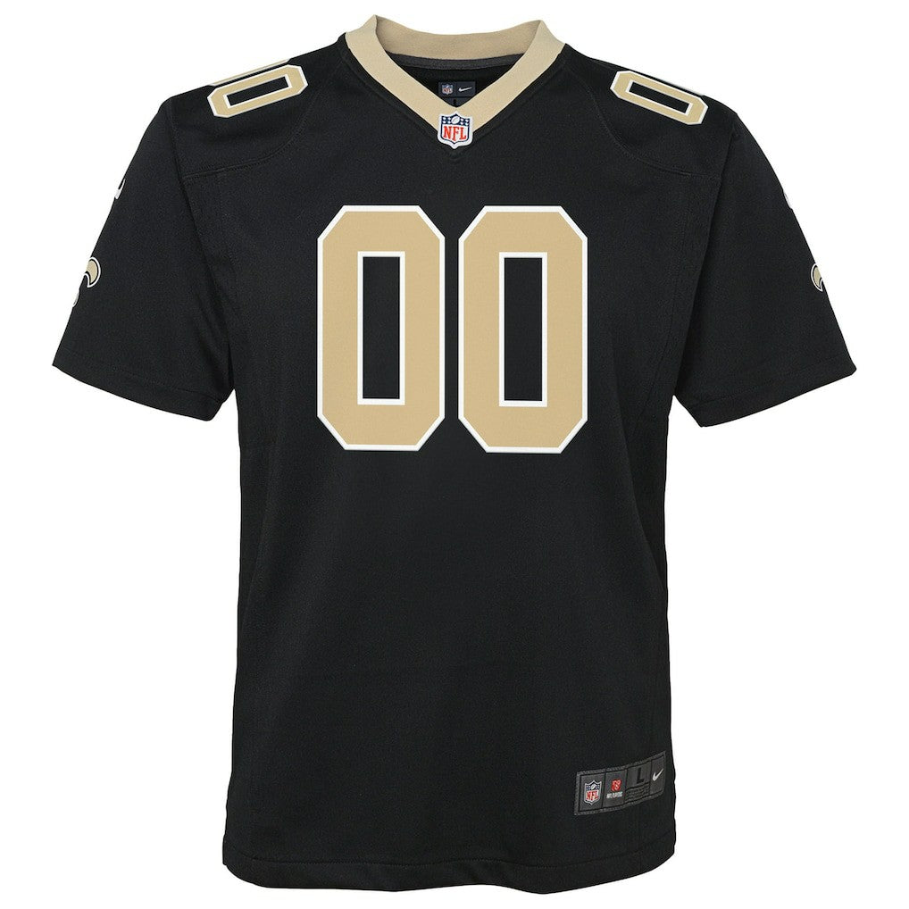 New Orleans Saints Youth Custom Game Jersey - Black Jerseys
