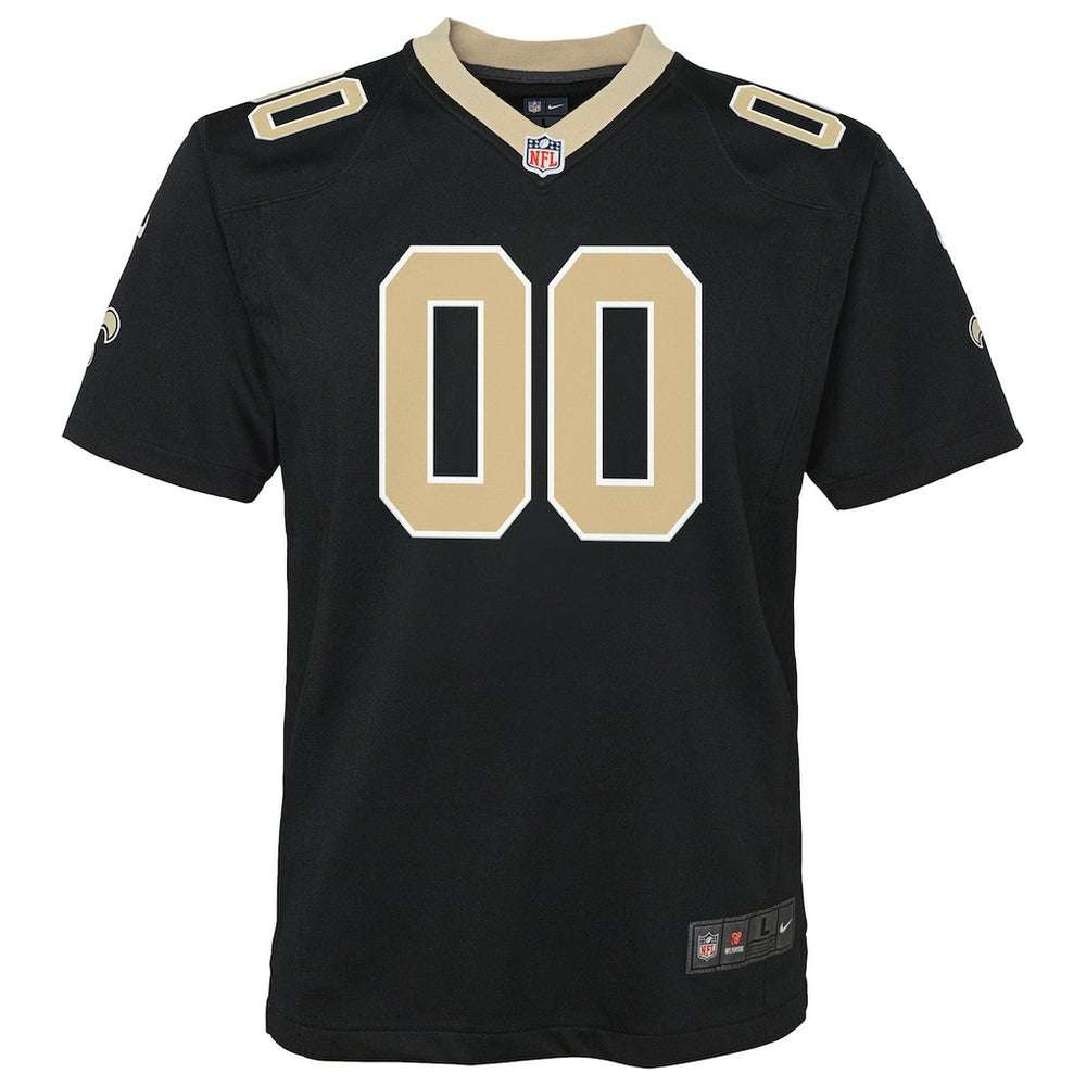 New Orleans Saints Youth Custom Game Jersey - Black Jerseys