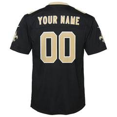 New Orleans Saints Youth Custom Game Jersey - Black Jerseys