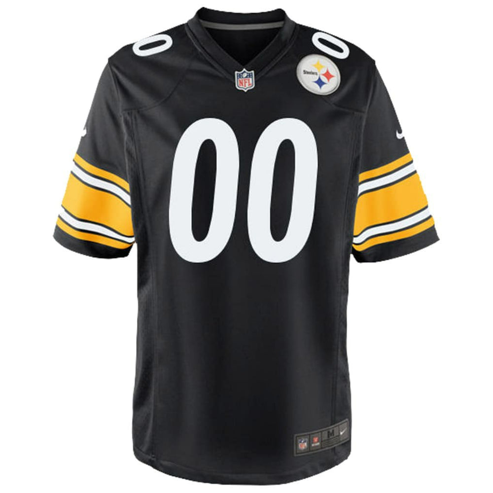 Pittsburgh Steelers Youth Custom Game Jersey - Black Jerseys