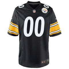 Pittsburgh Steelers Youth Custom Game Jersey - Black Jerseys