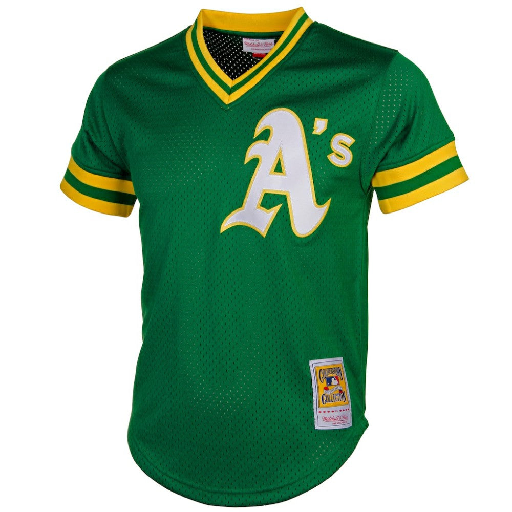 Reggie Jackson Athletics Mitchell & Ness Authentic Batting Practice Jersey - Green Jerseys