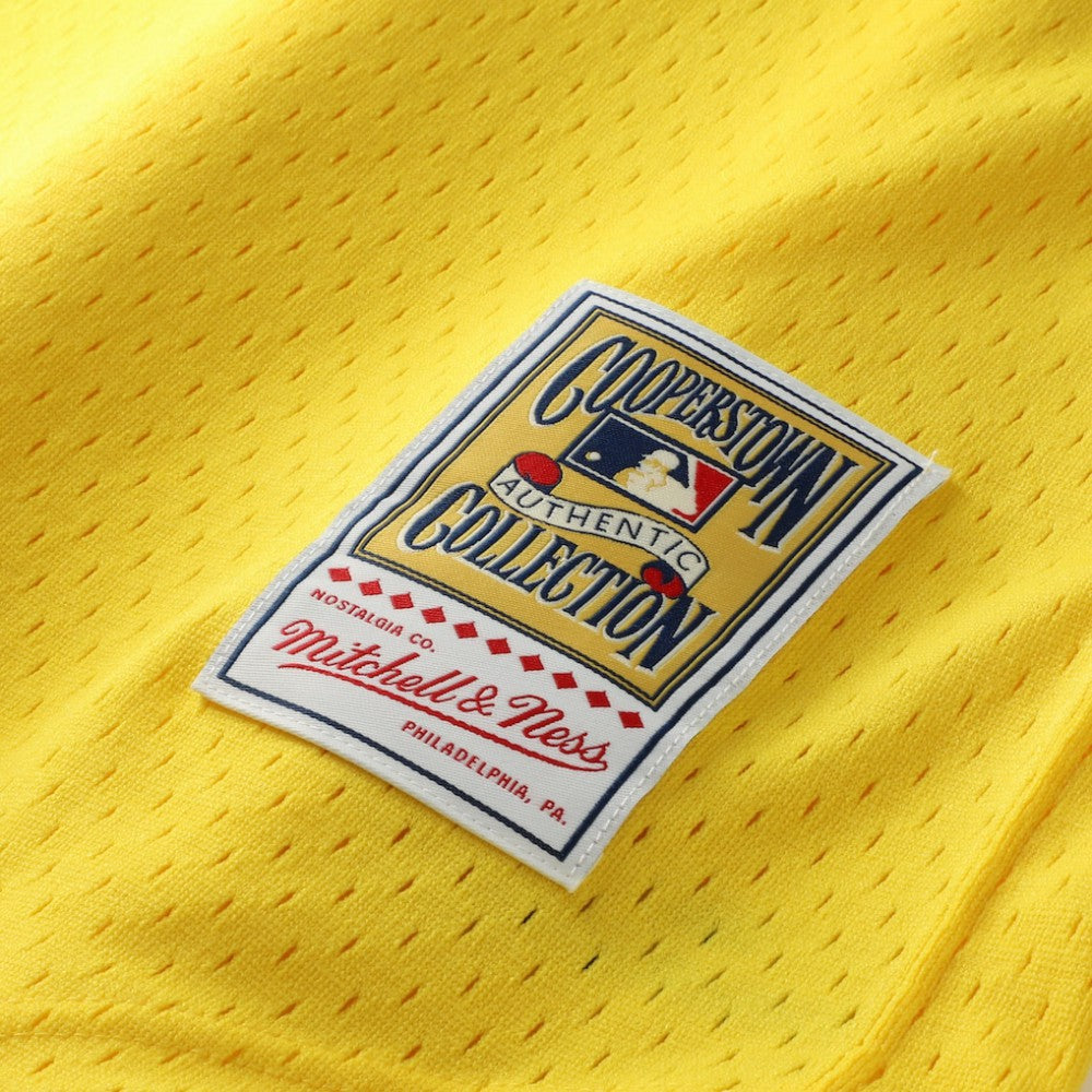 Rickey Henderson Athletics Mitchell & Ness Authentic Batting Practice Jersey - Yellow Jerseys