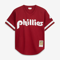 Lenny Dykstra Philadelphia Phillies Mitchell & Ness Authentic Batting Practice Jersey - Scarlet Jerseys