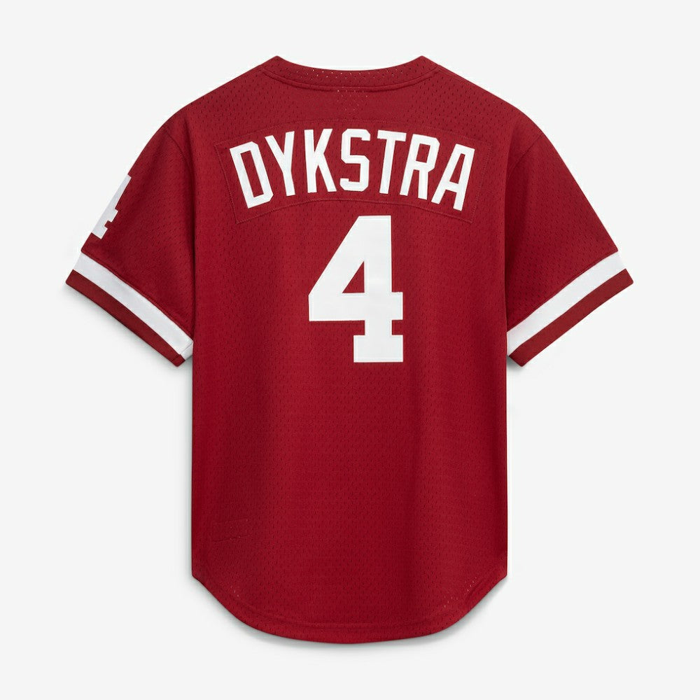 Lenny Dykstra Philadelphia Phillies Mitchell & Ness Authentic Batting Practice Jersey - Scarlet Jerseys