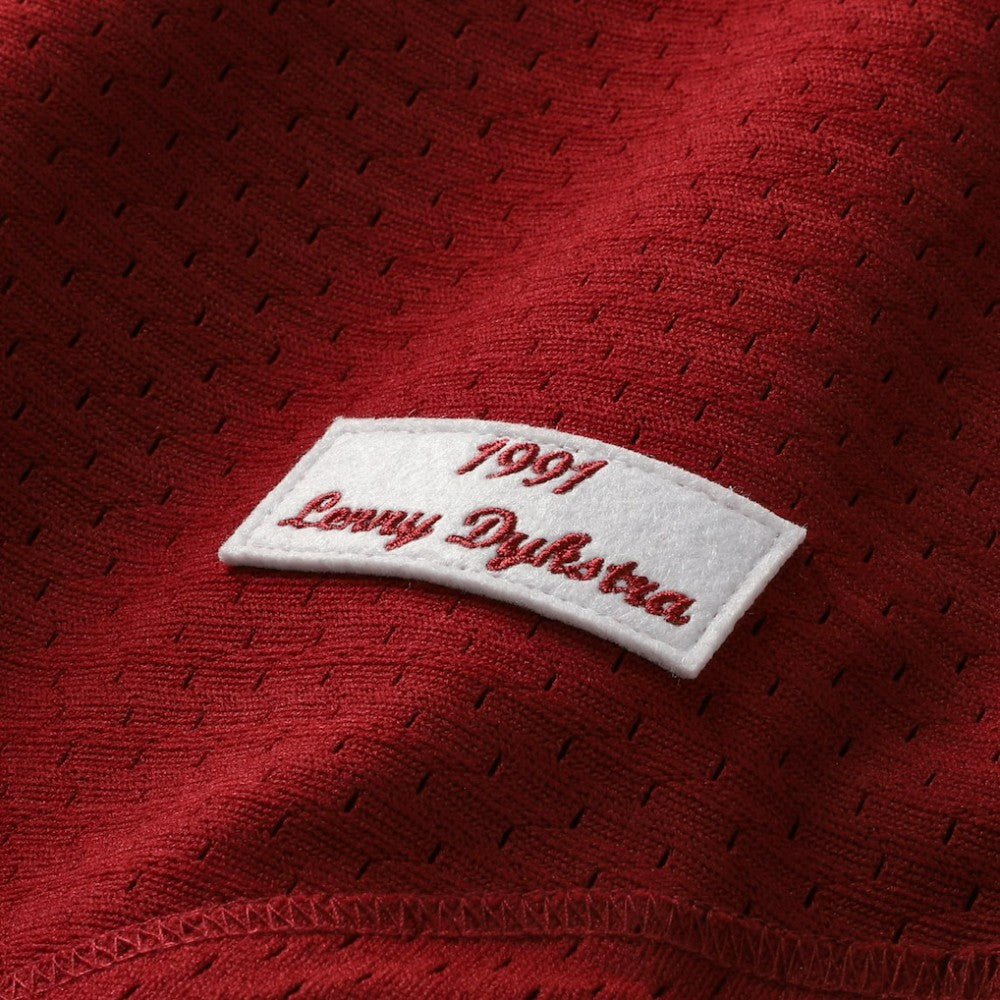 Lenny Dykstra Philadelphia Phillies Mitchell & Ness Authentic Batting Practice Jersey - Scarlet Jerseys
