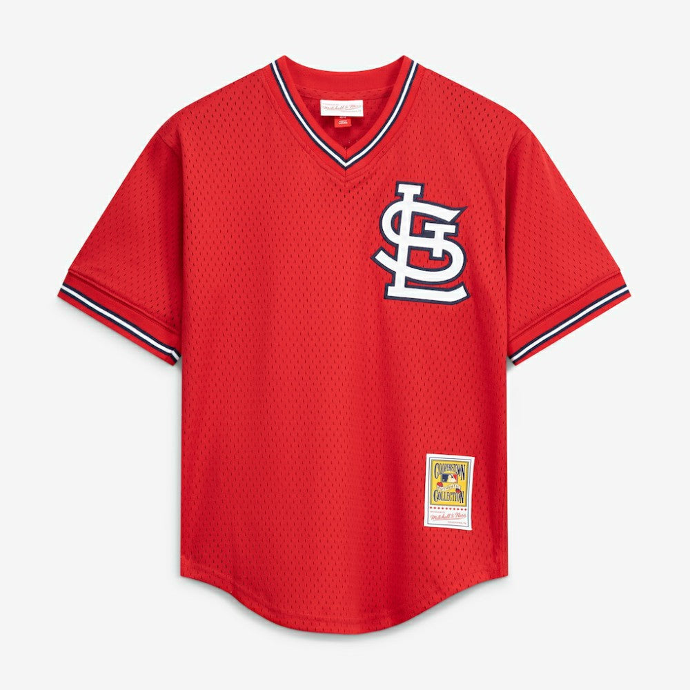 Ozzie Smith St. Louis Cardinals Mitchell & Ness Authentic Batting Practice Jersey - Scarlet Jerseys
