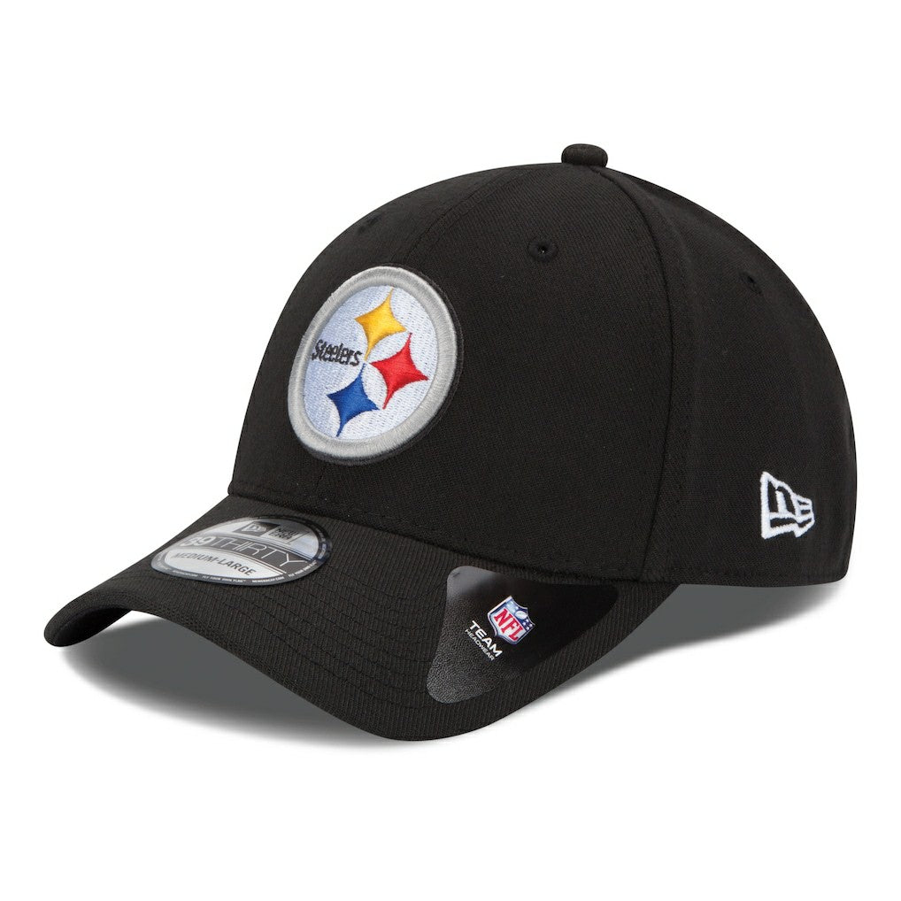 Pittsburgh Steelers New Era 39THIRTY Team Classic Flex Hat - Black Hats