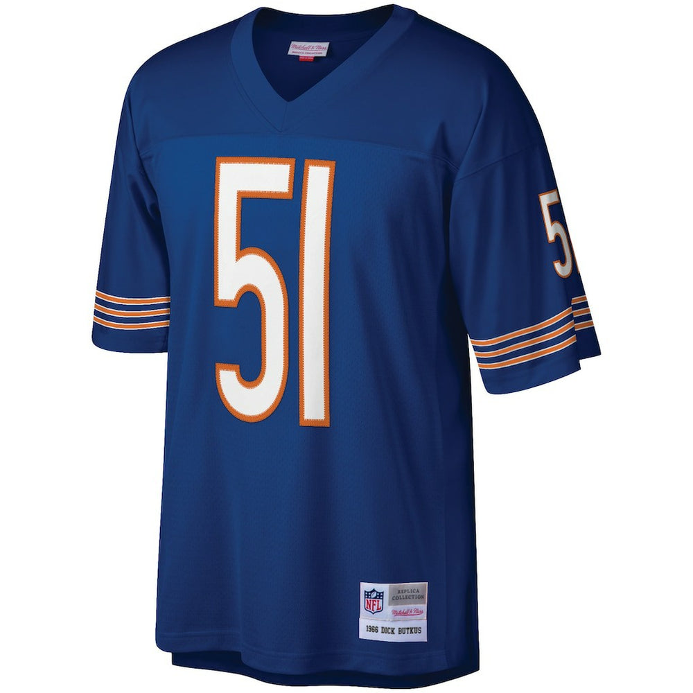 Dick Butkus Chicago Bears Retired Player Legacy Replica Jersey - Navy Jerseys