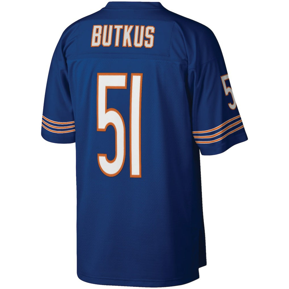 Dick Butkus Chicago Bears Retired Player Legacy Replica Jersey - Navy Jerseys