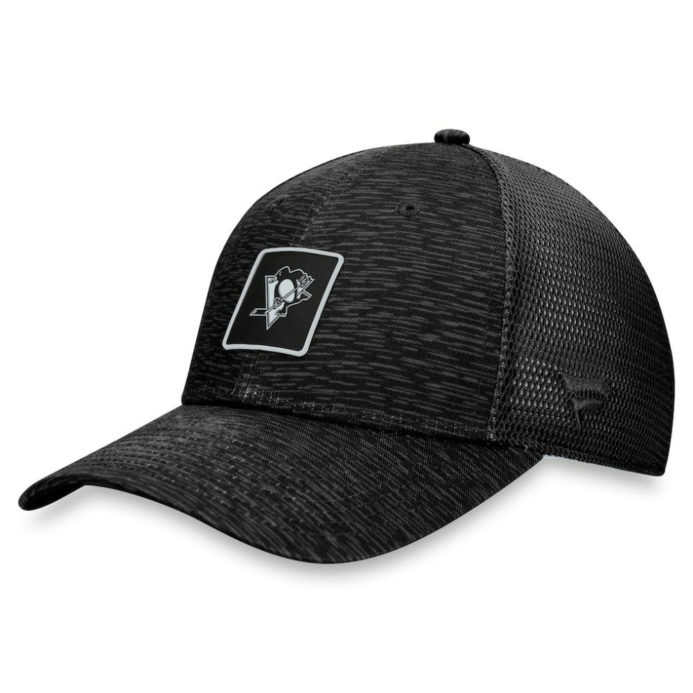 Pittsburgh Penguins Fanatics Women's Authentic Pro Road Trucker Adjustable Hat – Black | US 200000402