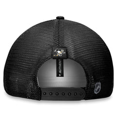 Pittsburgh Penguins Fanatics Women's Authentic Pro Road Trucker Adjustable Hat – Black | US 200000402