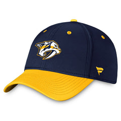 Nashville Predators Fanatics Authentic Pro Rink Two-Tone Flex Hat – Navy/Gold | US 200000477