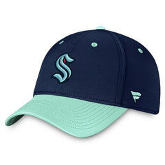 Seattle Kraken Fanatics Authentic Pro Rink Two-Tone Flex Hat – Deep Sea Blue/Light Blue | US 200000486