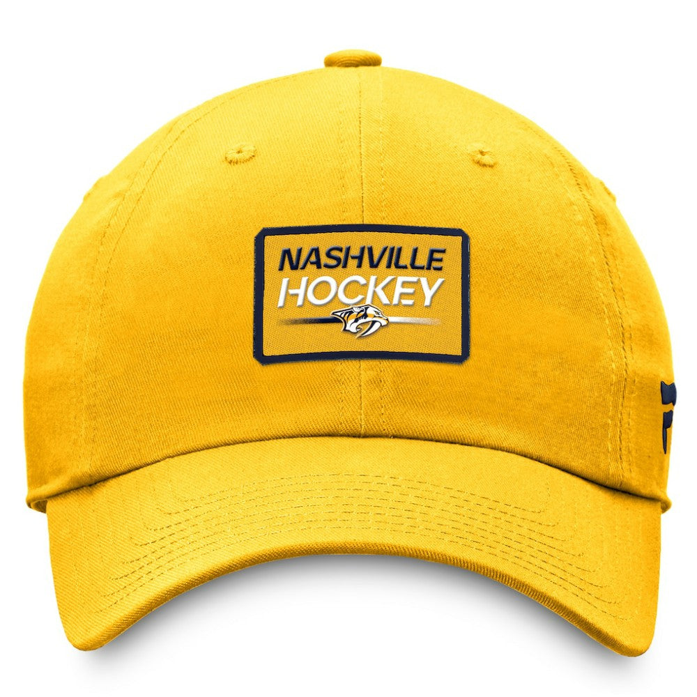 Nashville Predators Fanatics Authentic Pro Prime Adjustable Hat – Gold | US 200000541