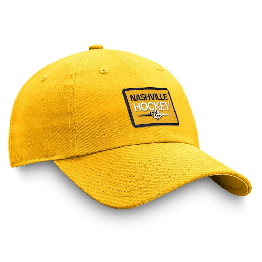 Nashville Predators Fanatics Authentic Pro Prime Adjustable Hat – Gold | US 200000541