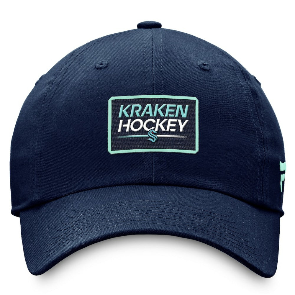 Seattle Kraken Fanatics Authentic Pro Prime Adjustable Hat – Deep Sea Blue | US 200000557