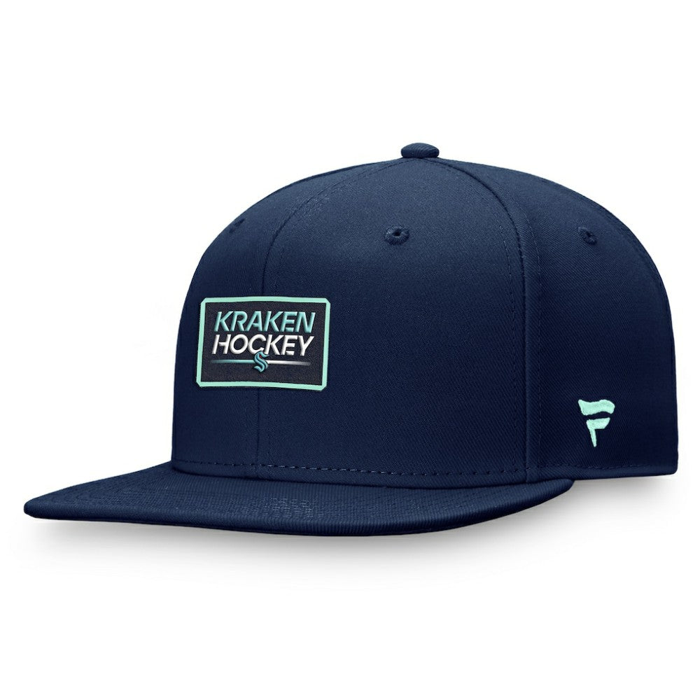 Seattle Kraken Fanatics Authentic Pro Prime Snapback Hat – Deep Sea Blue | US 200000558