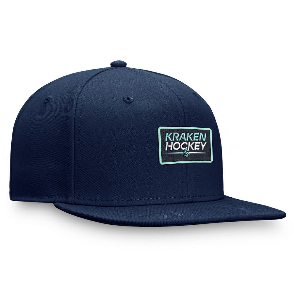 Seattle Kraken Fanatics Authentic Pro Prime Snapback Hat – Deep Sea Blue | US 200000558