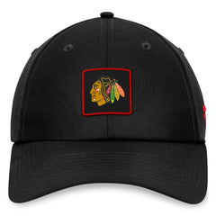 Chicago Blackhawks Fanatics Authentic Pro Rink Adjustable Hat - Black | US 200000614