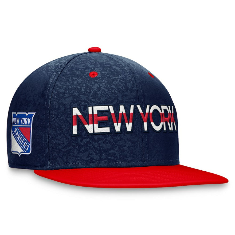 New York Rangers Fanatics Authentic Pro Rink Two-Tone Snapback Hat – Navy/ Red | US 200000662