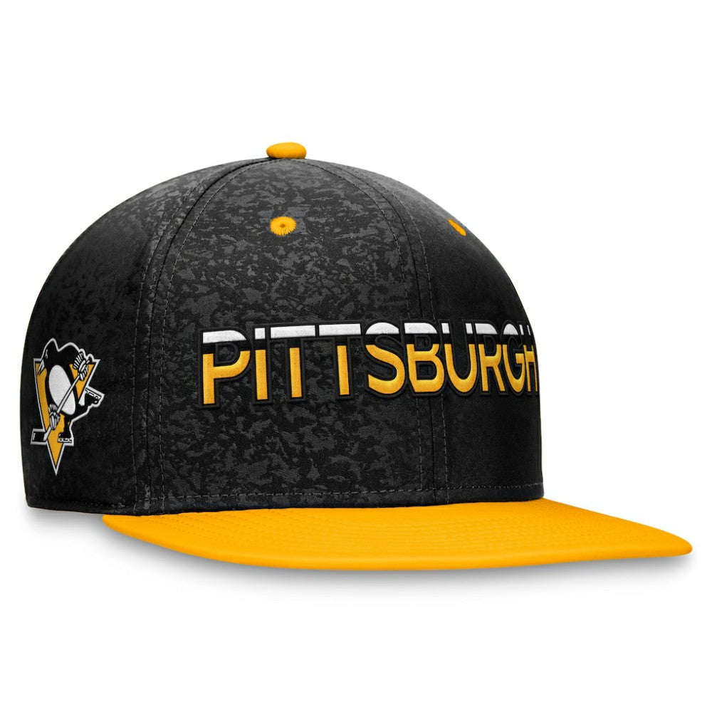 Pittsburgh Penguins Fanatics Authentic Pro Rink Two-Tone Snapback Hat – Black/Gold | US 200000682