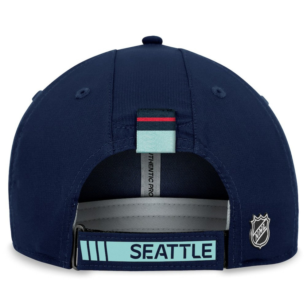 Seattle Kraken Fanatics Authentic Pro Rink Adjustable Hat - Deep Sea Blue | US 200000717