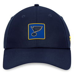 St. Louis Blues Fanatics Authentic Pro Rink Adjustable Hat - Navy | US 200000722