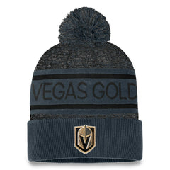 Vegas Golden Knights Fanatics Authentic Pro Cuffed Knit Hat with Pom - Gray | US 200000794