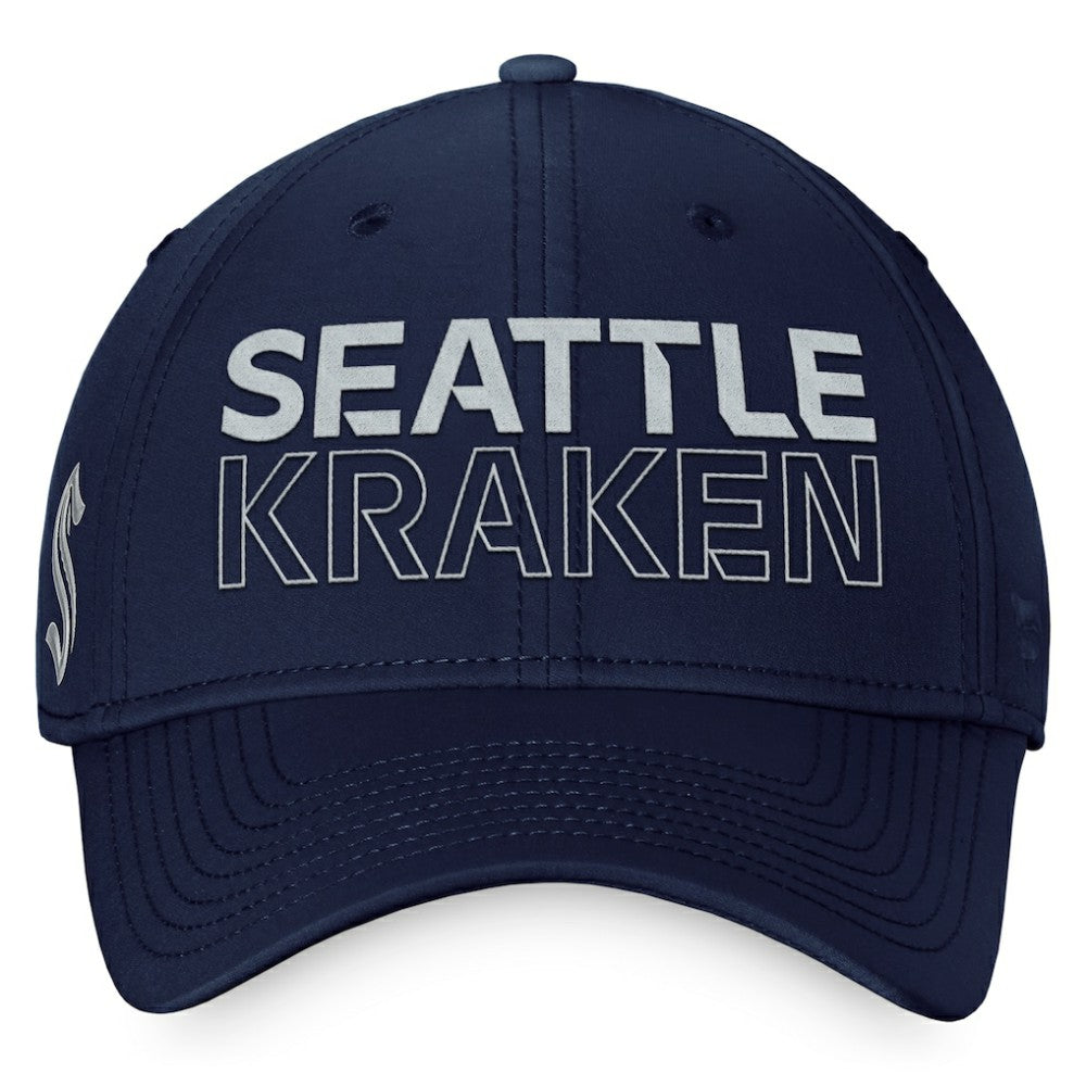 Seattle Kraken Fanatics Authentic Pro Road Flex Hat – Deep Sea Blue | US 200000856
