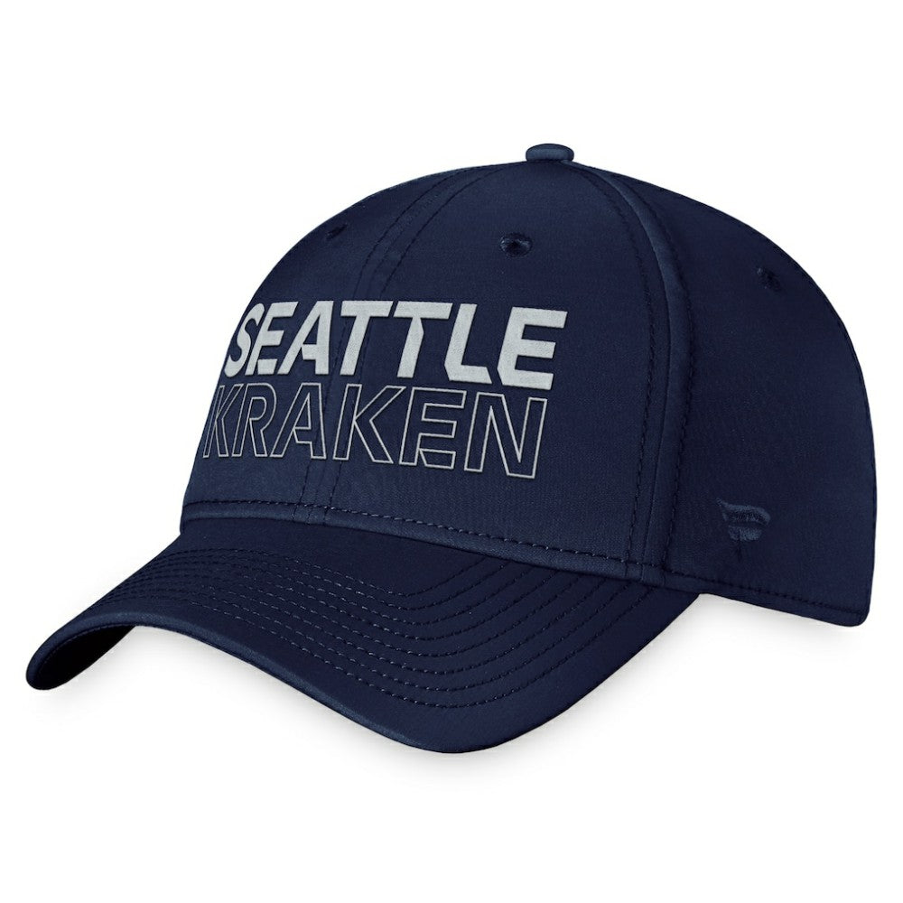 Seattle Kraken Fanatics Authentic Pro Road Flex Hat – Deep Sea Blue | US 200000856