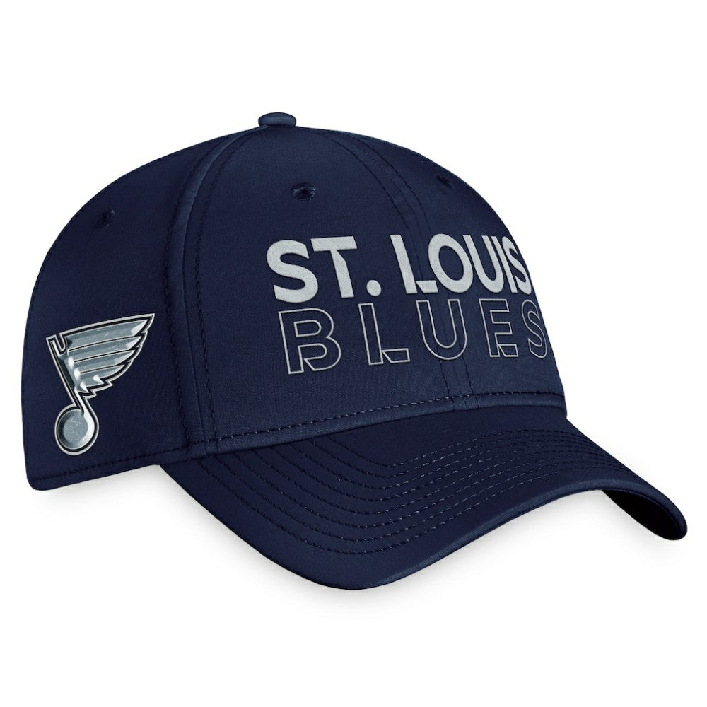 St. Louis Blues Fanatics Authentic Pro Road Flex Hat – Navy | US 200000860