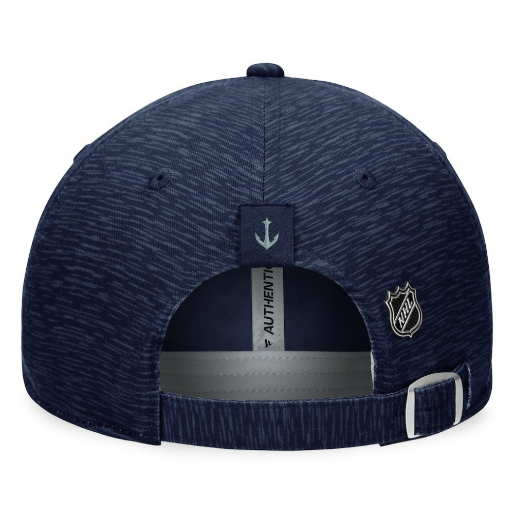 Seattle Kraken Fanatics Authentic Pro Road Adjustable Hat - Deep Sea Blue | US 200000877