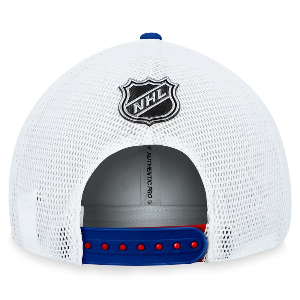 New York Rangers Fanatics Authentic Pro Rink Trucker Adjustable Hat - Red | US 200000921