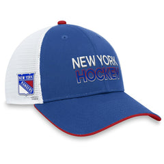 New York Rangers Fanatics Authentic Pro Rink Trucker Adjustable Hat - Blue | US 200000926