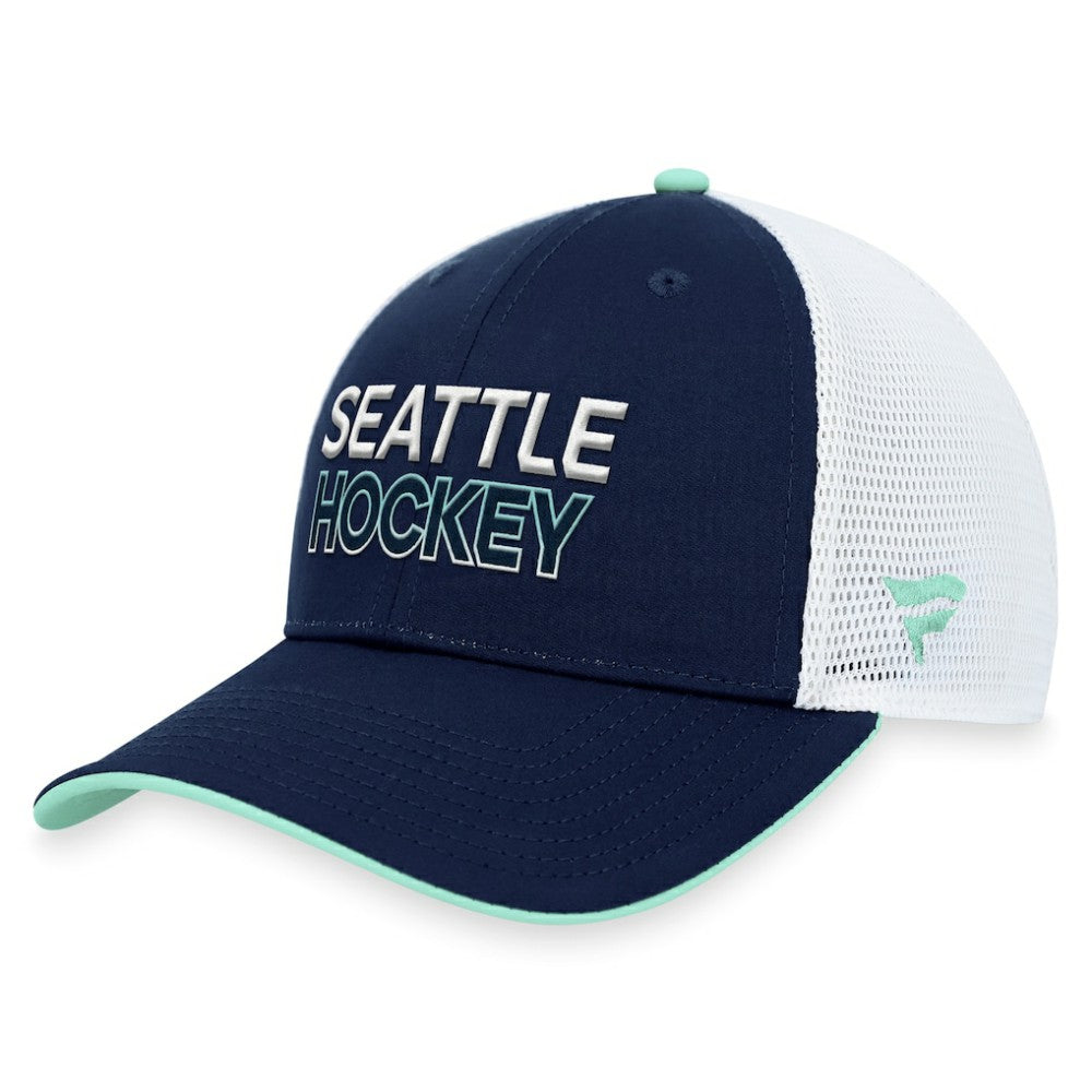 Seattle Kraken Fanatics Authentic Pro Rink Trucker Adjustable Hat - Deep Sea Blue | US 200000937