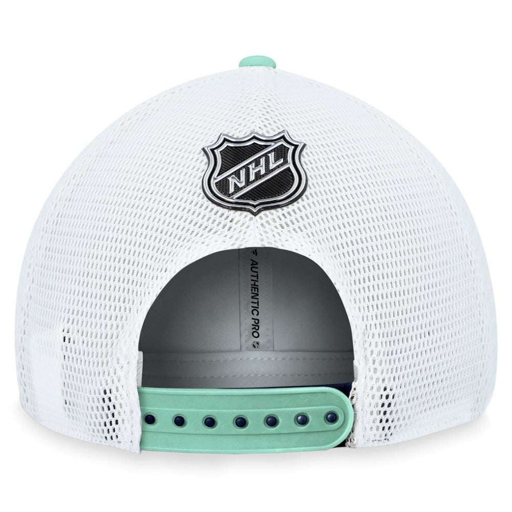 Seattle Kraken Fanatics Authentic Pro Rink Trucker Adjustable Hat - Deep Sea Blue | US 200000937