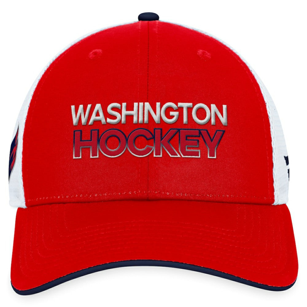 Washington Capitals Fanatics Authentic Pro Rink Trucker Adjustable Hat - Red | US 200000940