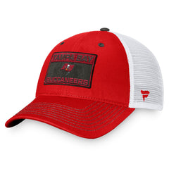 Tampa Bay Buccaneers Fundamentals Trucker Adjustable Hat - Red/White Hats